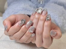 エムワイユーネイル(myu.nail)/蝶*ワンホンネイル*