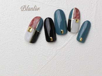 ネイルサロン ブランロール 白金店(Nail Salon Blanl'or)/上品ブロッキングネイル