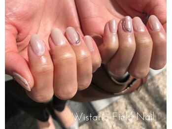 ウィスタリアフィールドネイル MONAD店(WISTARIA FIELD)/ホワイトミラー ワンカラー