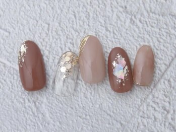 ニュアンスネイル シェルネイル