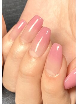 ナチュリア(Natulea)/アクリルスカルプピンクグラデ