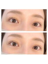 エヌドットアイラッシュアイブロウ(N.eyelash/eyeblow)/カールをつけてやわらかい印象♪