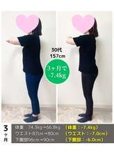 産後骨盤矯正ダイエットセンター 天王寺 阿倍野/３ヶ月の変化