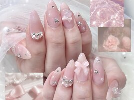 ちゅるピンクネイル　スカルプ