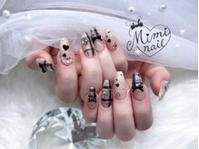 ミミネイル(Mimi nail)/チェック×ハート