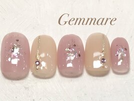 キラキララインビジューネイル