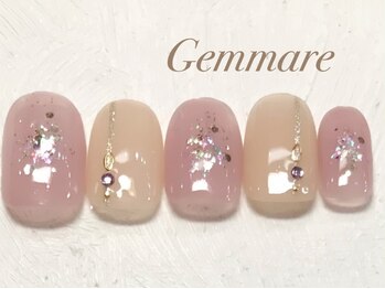 ジェンマーレ 青葉台店(Gemmare)/キラキララインビジューネイル