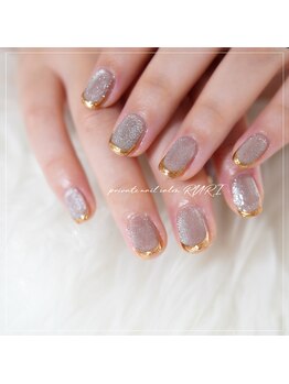 瑠璃(RURI)/ミラーフレンチネイル