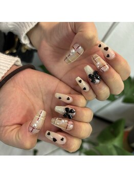 カオネイル 新宿店(KAONAIL)/チェック柄ネイル