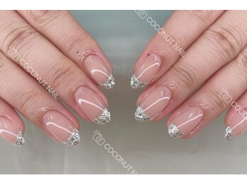 ココナッツネイル/ガラスフレンチ