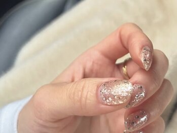 グリッターワンカラーネイル