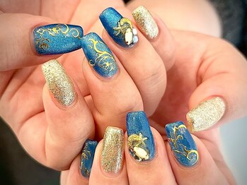 ヌル ネイル 堀江(NURU NAIL HORIE)/エキゾチックマグネットニュアン