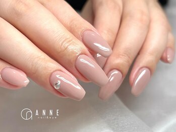 アンネ 東心斎橋店(ANNE)の写真/【パラジェル使用／初回オフ込】ちゅるんとワンカラー¥3850！こなれ感/垢ぬけ感/透明感ならお任せ♪