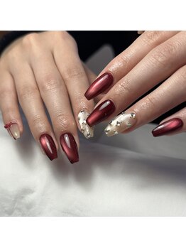 ネイルアトリエビー(nail atelier be’)/プルマグ×ビジューdesign