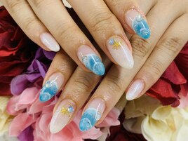 【ほり】新作☆海ネイル