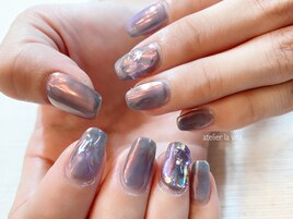 ピンク×ブルー・定額アート