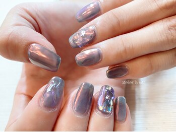 アトリエ ラビータ(atelier la vita)/ピンク×ブルー・定額アート