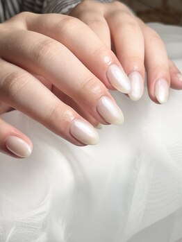 アンド 上石神井(And.)/ホワイトミラーネイル