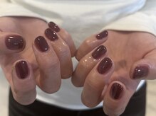 ホワイルアットネイル ハラジュク(while at nail HARAJUKU)/ダークカシスカラー