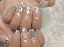 ラピス(Lapis)/ガラスフレンチ/バラ/埋め尽くし