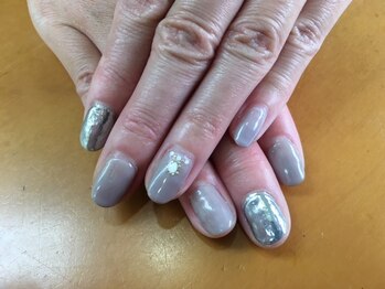 フェイス(HAIRMAKE faith)/アクセントにミラーネイルを！！