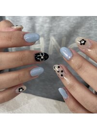 ガーリーネイル×スカルプ