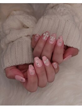 ワンカラー◇特殊パーツネイル