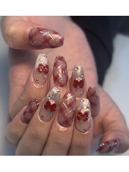 エムズネイル サベージ(M's nails Savage)/チェック柄ネイル