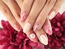 クリスタルネイル パークプレイス店/ツイード×キルティングジェル