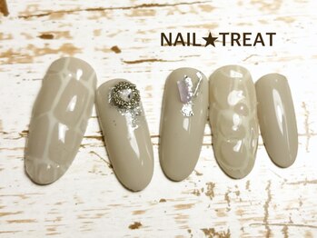 ネイルトリート 茨木駅前店(NAIL TREAT)/クロコ風ネイル