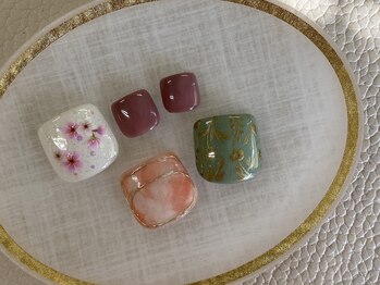 ハローネイル(Hello! Nail)/フット親指デザイン