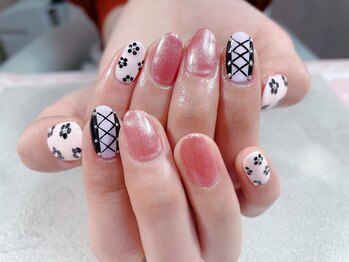 エシンネイルアート 池袋(Eshin nailart)/トレンドコース♪片手３本ずつ
