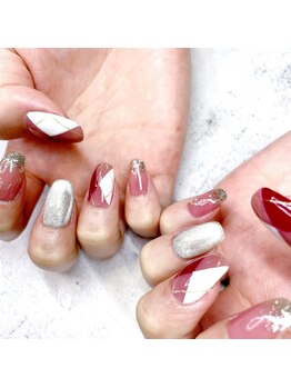 爪屋べっぴん堂/アーガイル柄