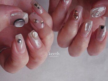キースネイルアトリエ(keeth nail atelier)の写真/シンプル可愛いネイル～華やかアートまでお任せ★イベント,ライフスタイルに合わせた最適デザインをご提案!