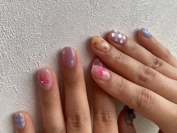 アース コアフュールボーテ 富山婦中店(EARTH coiffure beaute)/持ち込みガーリーネイル