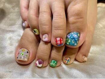 ネイル アヴァンス JR和歌山店(Nail AVANCE.)の写真/【高技術×デザイン力】持ち込みデザインOK♪巻き爪矯正+ジェルのセットで自信を持てる足元へ★