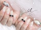 シンプル×痛ネイル