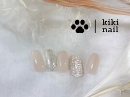 ツイードネイル/冬ネイル