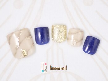 リモアネイル(limore nail)/【フット】大理石☆