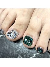 トータルビューティーサロン クレアクチュール(CREA COUTURE)/silver×green