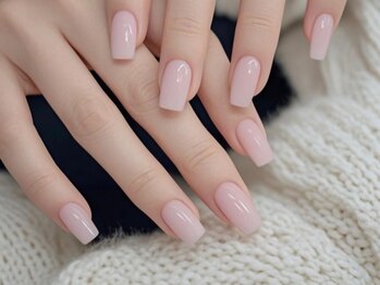 シャララネイル(Shalala nail)の写真/圧巻のコスパで可愛いネイルを楽しめる♪仕上がりの美しさ&モチの良さが自慢*ワンカラー¥4000