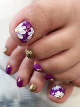 レディグリッター(Lady glitter)/手描きフラワーフット