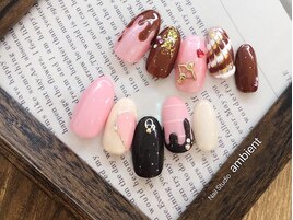 バレンタインチョコネイル