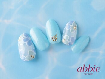 ネイルサロン アビー 宮益坂店(abbie)/ネモフィラブルー◇¥15180