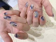 アンドネイル ビューティー(AND nail,beauty)/夏ネイル/水彩画ネイル