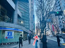 ザ トウキョウスパ(THE TOKYO SPA.)/ローソンが左手に見えてきます