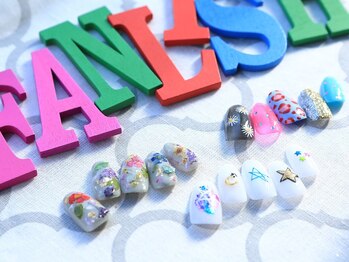 ネイルサロン ファンリッシュ(FANLISH)の写真/アートやパーツの種類が豊富◎シンプルから華やかなデザインまでお任せ♪画像持込オーダーも大歓迎★