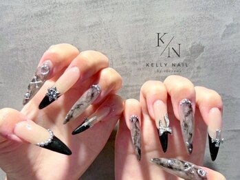 ケリーネイル(kelly nail.)の写真/国内外から厳選した流行のパーツやカラーを豊富にご用意◎こだわり派さんも大満足頂ける特別な指先に♪