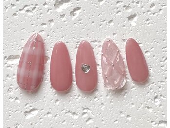 チェック×キルティング