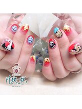 ネイルサロン 阡夜一夜/痛ネイル ワンピースネイル